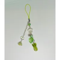 Green Leavy Napa Cabbage Inspired Phone Charms, keychains for daily uses