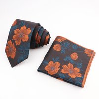 Hot Sale Polyester Classic Ties Pocket Square Handkerchief Set Neckties For Men Business Wedding Party Shirt Accessories Gifts