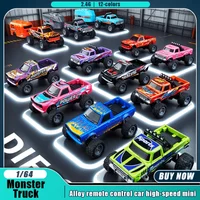 New RC Car MINI Alloy 1/64 Remote Control Car Convenient to Carry 60 Minutes of Work Time Children's Gifts Electronic Toys
