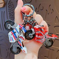 Creative Motorcycle Model Charms Keyring Simple Motorbike Pendants Keychains Car Trinkets Key Accessories Jewelry Party Decor