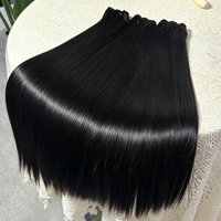 Quality 16A Straight Bundles 100% Human Hair 2 3 4 Pcs Brazilian Natural Black Remy Weave Raw Hair 30 32 Inch Double Weft Thick Human Hair Bundles Extension image 3