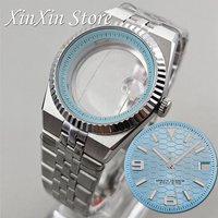 High Quality NH35 40mm Sapphire Glass Watch Case For NH34 NH35 NH36 NH38 NH70 Movement Ring Chapter Perpetual Land-Dweller Case