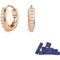 Swarovski Synthetic Cubic Zirconia Earrings Women's Rose Gold tone Plated 5690669