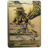 New Pokemon 20Style Cards Gold Metal Pokemon Cards English Hard Iron Cards Mewtwo Pikachu Gx Charizard Vmax Package Game Coll