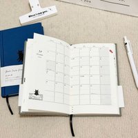Multi Functional Kitten Illustration B5 Notebook Hard Shell To Do List 2026 Schedule Book Daily Planner Students