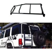 Off-road 4x4 Accessories Steel Roof Rack Side Ladder Tailgate Ladder For Toyota Land Cruiser LC78