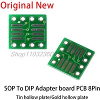 10pcs/lot TSSOP8 SSOP8 SOP8 to DIP8 PCB SOP-8 SOP Transfer Board DIP Pin Board Pitch Adapter In Stock