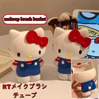 Kitty My Melody Pen Holder Makeup Brush Storage Tube Desktop Organizer Ornament Ideal Gift for Girls and Cartoon Lovers