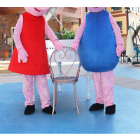 Animal Pink Pig Mascot Doll Costume Adult Cosplay Family Party Parent-Child Pig Clothing Christmas Carnival Props Child Gifts