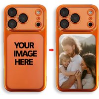 Luxury Matte Hard PC Ultra Slim Case for iPhone 17 Pro Max 16 15 14 13 Plating Camera Film Protector Customized couple photos