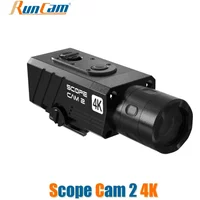 RunCam Scope Cam 2 4K Camera Digital Zoom Customized Crosshairs IP64 WaterProof Paintball APP 1400mAh 128G Scopecam