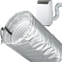 Waterproof Material Air Conditioner Hose Cover Adjustable Heat Insulation AC Hose Insulation Wrap Dustproof Energy Saving