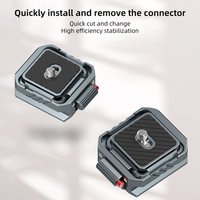 LEAPLIGHT All-Metal Arca Quick Release Plate Camera Quick Mount for Dji Zhiyun Stabilizer Tripod Head Slide Rail QR Mount