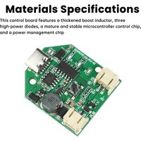 3.7V to 5V 7V 9V 12V Boost Board Fan Motor Speed Controller Board Type-C Rechargeable Fan Circuit Board Governor Step Up Module