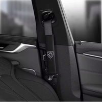 2Pcs Car Seat Belt Cover Adjustable Safety Shoulder Pad Soft For Peugeot 408 308 5008 208 2008 3008 Landtrek Rifter 508 301 108