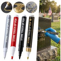 Waterproof Marker Paint Pen For Tombstone,Oil Based Waterproof Gravestone Marker Pen For Cemetery Memorial Maintenance