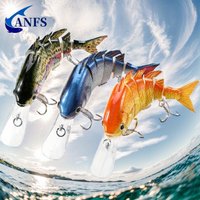 1pc/3pcs Fishing Lures Multi Jointed Swimbaits Slow Sinking Bionic Swimming Lures Artificial Baits Freshwater Saltwater for Bass