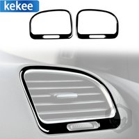 For Volkswagen Golf 6 GTI R MK6 08-12 Piano Black Car Front Both Side Air Conditioning Outlet Frame Stickers Auto Accessories
