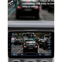 ESSGOO 10.1"Android15 4+64G 360°Rotatable 1 DIN Universal Car Stereo Radio with mic Wireless Carplay Android Auto GPS NAVI RDS FM WIFI Bluetooth Mirror Link steering wheel control TouchScreen