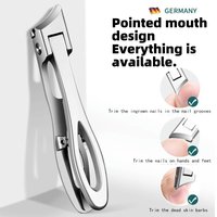 Sharp large-opening anti-splash nail clippers for paronychia, oblique nail clippers, hard and thick nail clippers