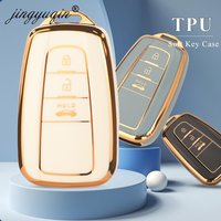 jingyuqin TPU Car Style Remote Key Case Cover Fob For Toyota Prius Camry Corolla CHR C-HR RAV4 Land Cruiser Prado Accessories