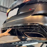 Rear Bumper Valance For Skoda Octavia RS Mk4 Hatchback 2020 2021 2022 2023 2024 Car Diffuser Splitter Modification Cover Tuning