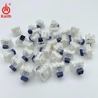 1/3/5pcs Kailh Navy Blue Box Switch Clicky Tactile DIY Custom Mechanical Keyboard Switch Compatible Cherry MX RGB SMD 3Pin