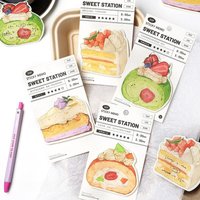 30 Sheets Dessert Cake Memos Pad Lovely Stickier Note Simple Sweet Station Series Stickier School Supplies Lovely Memos