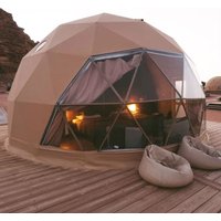 Luxury 6m Transparent PVC Garden Hotel Igloo Glamping House Geodesic Dome Tent