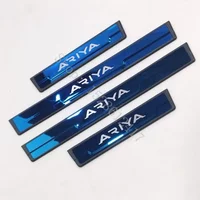 For Nissan ARIYA 2022 2023~2025 Stainless Chrome Car Door Sill Kick Plate Guard Pedal Pad Protector Styling 2022~2025