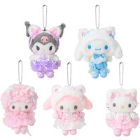 Kawaii Sanrio Kuromi Cinnamoroll Plush Toys Keychain Cartoon Hello Kitty My Sweet Piano Backpack Pendant Girls Birthday Gifts