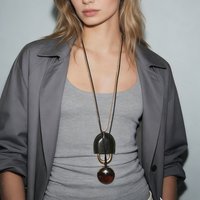 2026 New Design 2Pcs/set Leather Rope Metal Chains Lock Shaped Pendant Necklaces for Women Fashion Holiday Party Jewelry Gifts