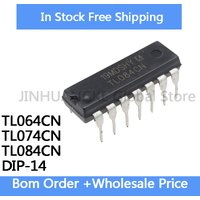 10Pcs New Original TL064CN TL074CN TL084CN DIP-14 IC Chip Four Operational Amplifier Chip In Stock Wholesale