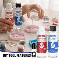Epoxy Resin and Hardener Kit + White Pigment,1:1 Mix,Clear Pouring for DIY Crafts/Jewelry,Bubble‑Minimizing,Smooth Self‑Leveling