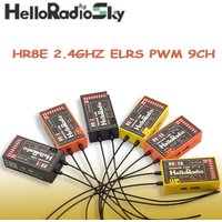HelloRadio HR8E 2.4GHZ ELRS PWM 9CH Receiver Dual Antenna for Remote Control Fixed-Wing Aircraft Drone RC Models Parts & Accs