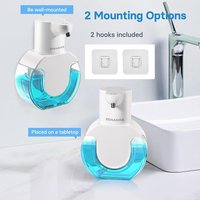 420ML Touchless Light Display 4-Levels Adjustable Foam/Liquid Control Automatic Smart Sense Soap Dispenser Hand Dish Wash Bottle