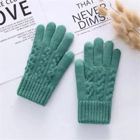 AliExpress New Men's Warm Full Finger Gloves Winter Touchscreen Plus Fleece Gloves Woman Thickening Wool Knitted Cycling Driving Gloves