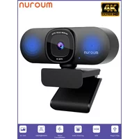 NUROUM 4K Conference Camera USB PC Privacy Protection Webcam HD Autofocus AI Noise Suppression with Microphone