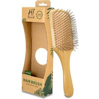 Bamboo Handle Hair Brush Steel Needle Teeth Scalp Massage Detangling Brush for Daily Hair Care