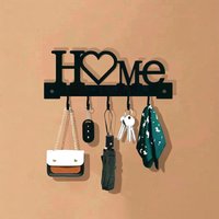 Metal Key Holder Hooks Organizer Hanger Rack Wall Mounted Key Rack Sweet Home Decor,for Towels,Hats & Purses Organizer Hanger