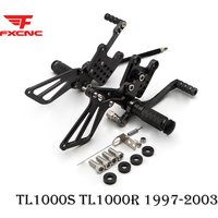 For SUZUKI TL1000S TL1000R 1997-2003 Motorcycle Rearset Footrest Footpeg Adjustable Aluminum Rear Set Footrest Foot Peg New