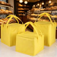 Yellow birthday cake refrigerated bag - suitable for camping and outdoor lightweight food insulation, can directly contact food
