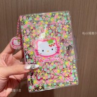Anime Sanrio HelloKitty Strawberry A7 Refillable Journal Detachable Pages Ins Style Cute Kawaii Cartoon Holiday Gifts Toys