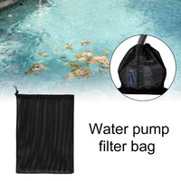 Water Pump Filter Bag Anti-Clog Pump Isolation Bag Tear-Resistant with Drawstring Reusable Pump Protector for Pond Riverside