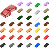 50pcs 11477 Slope Curved 2 x 1 Bricks DIY Buildings Blocks Collections Bulk Modular Toys For Technical MOC Set Christmas Gifts