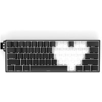 Black White Love Heart Three-Color Side Print PBT Keycaps Cherry Profile 74/129 Keys for 60-108 MX Mechanical Keyboard