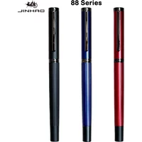Luxury JINHAO 88 Metal Fountain Pen Blue/Red/Black Color Writing Pens F/EF Nib Business Office School Supplies Stationery PK 82