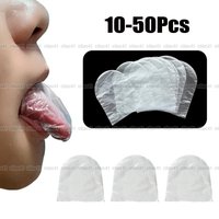 10-50Pcs Disposable Tongue Covers Medicinal Oral Tongue Protectors Block Bitter Taste Avoidance Covers for Adults Children
