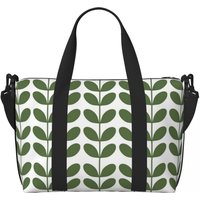 Custom Orla Kiely Multi Green Beach Tote Bag Women Scandinavian Big Compartment Beach Gym Travel Bags