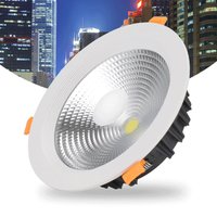 COB LED Downlight5W 7W 9W 12W 20W 24W 30W 35W 40W 220V encastré LED Spot plafonnier lumière pour éclairage intérieur corps blanc
